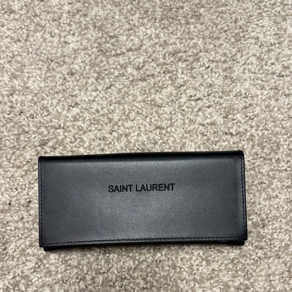 Saint Laurent YSL Classic Black Eyeglass case Soft case magnetic flip cover